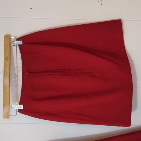 Renee Micheals bombshell lipstick red mini skirt suit size 6 - Picture 7 of 8